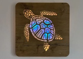 Led obraz Korytnačka RGBW na batériu