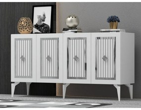 Skrinka Nora White and Silver