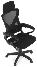 Autronic BONTEC Kancelárska stolička, výškovo nastaviteľná, čierna látka, KA-R223 BK Farba: Čierna