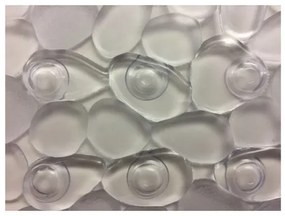 Spirella Protišmyková okrúhla podložka do sprchy RIVERSTONE, číra, 57 cm