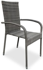 Záhradný jedálenský set Milano + 6x ratanová stolička Paris PREMIUM