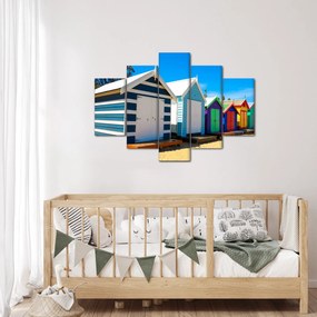Obraz - Pláž Brighton, Melbourne, Austrália (150x105 cm)