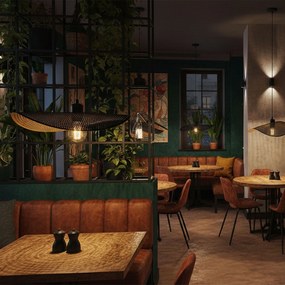 Toolight Toolight, stropné svietidlo 1xE27 APP1470-1CP čierna-zlatá matná, OSW-02447