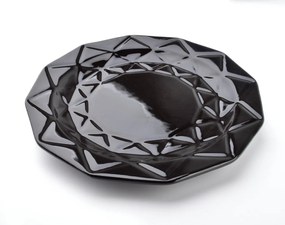 Keramický Tanier Adel 24 cm čierny