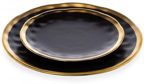 Keramický tanier Lissa 20 cm čierny