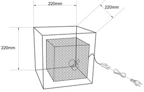 Lucide 78591/01/02 - Stolná lampa EXTRAVAGANZA MORRIS 1xE27/40W/230V mosadz