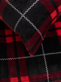 Obliečka na vankúšik mikroplyš Exclusive 40 × 40 cm - Scot červené