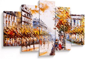 Obraz - Ulica v Paríži (150x105 cm)