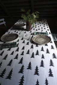 Fine Little Day Plátený obrus Gran Black 147x147 cm