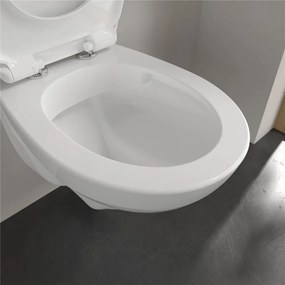 VILLEROY &amp; BOCH O.novo Compact závesné WC s hlbokým splachovaním, 360 x 490 mm, biela alpská, 7667R001