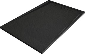 Mexen Amon, SMC obdĺžniková sprchová vanička 90 x 70 cm, čierna, 4F707090