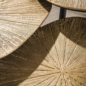Konferenčný stôl 32-42 Ray 2-set Drevo Antique Gold  - Komfort-nábytok