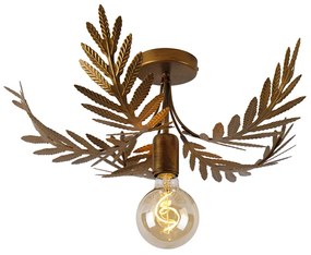 Vintage stropné svietidlo zlaté 46 cm - Botanica