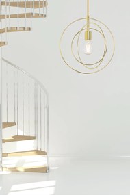 Toolight - závesná lampa E27 APP286-1CP, zlatá, OSW-08404