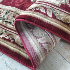 DY Exkluzívny koberec 04 – červený – 100 cm Rozmer: 100 cm