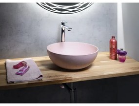 Sapho - Umývadlo na dosku FORMIGO pr. 39 cm betón/ružová