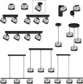 Brilagi -LED RGB stmievateľné bodové svietidlo AURA LUX 1xGX53/14W/230V Wi-Fi Tuya čierna/dymová
