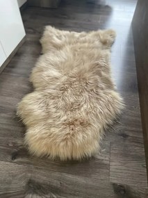 Ovčia kožušina béžová Kožušina: M- 110x65 cm