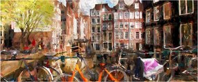 Obraz - Amsterdam (120x50 cm)