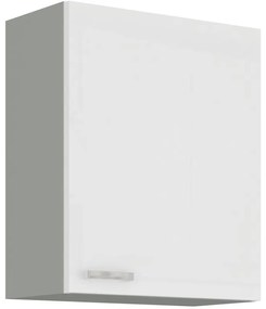 Kuchynská linka Bianka 350 cm - sivá / biely lesk