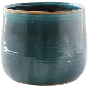 Kvetináč Indoor Pottery Pot Iris turqoise 26x21 cm