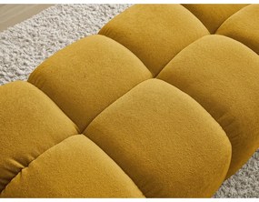 Ženilková podnožka v horčicovej farbe Everest – Bobochic Paris