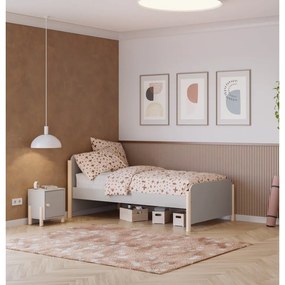 Krémový detský nočný stolík z borovicového dreva Enola – Marckeric