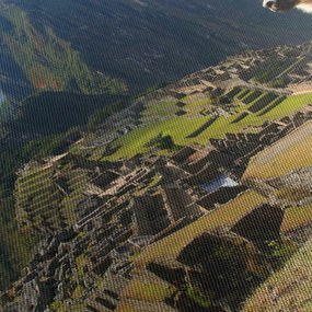 Obrázok - Lama a Machu Picchu (90x60 cm)