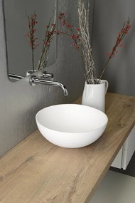 Sapho Sapho, THIN umývadlo na dosku Ø 39 cm, bielá mat, WN185