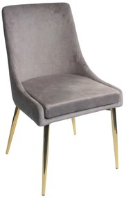 Sivá jedálenská stolička ELEGANCE 85cm