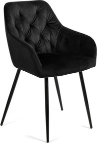 Jedálenský set 6x stoličiek + stôl 200 cm AVENBERG OBSIDIAN