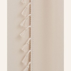 Dekorstudio Dekoračný záves LARA na dekoračné kolieska - krémový Rozmer závesu: 140x280cm