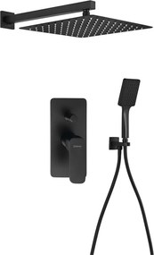 Sapho Sapho, SPY podomietková sprchová súprava s pákovou batériou, 2 výstupy, čierna matná, PY42/15-03