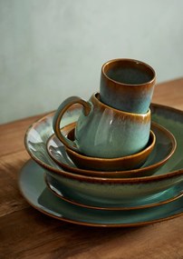 MADAM STOLTZ Kameninový hrnček Green Reactive Glaze 200 ml
