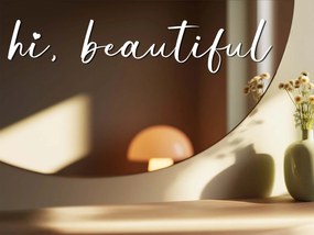 Nálepka na zrkadlo S20 – Hi, beautiful