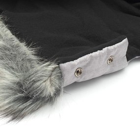 Rukávník na kočiar 2v1 New Baby s kožušinkou grey
