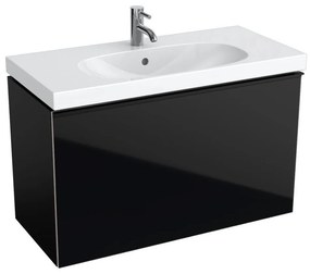 GEBERIT Acanto závesná skrinka pod umývadlo, 1 zásuvka, 890 x 416 x 535 mm, čierna, 500.616.16.1