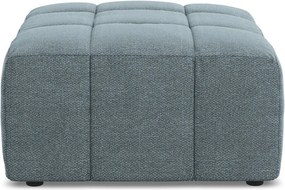 Modrá podnožka z textílie buklé Aloha – Makamii