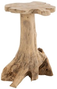 Prírodný odkladací stolík Amy z tíkového dreva - 46*43*65cm