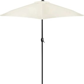 Skladací slnečník s naklápaním - 210 cm sivá