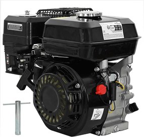vidaXL Benzínový motor 6,5 HP 4,8 kW, čierny