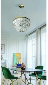 Azzardo AZ4906 - Krištáľový luster na lanku SALERNO 12xG9/40W/230V