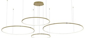 Závesné LED svietidlo Saturno, 4x LED 120w, 4000k, g