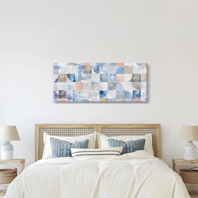 Obraz - Geometrické tvary na stene (120x50 cm)