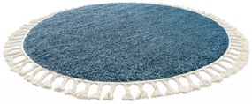 Dywany Łuszczów Kusový koberec Berber 9000 blue kruh - 160x160 (priemer) kruh cm