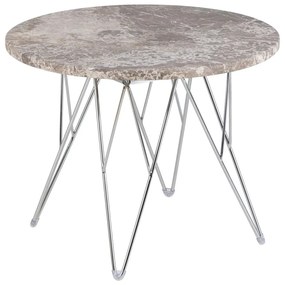 Mramorový okrúhly odkladací stolík ø 55 cm Prunus – Actona