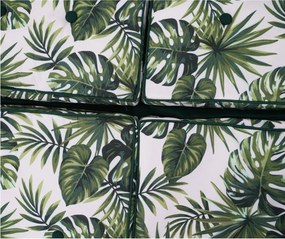 RAMIZ Veľká záhradná hojdačka so strieškou a vankúšmi 2x1 listy