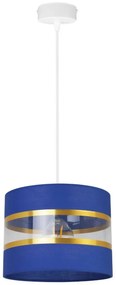Závesné svietidlo Elegance, 1x textilné tienidlo (výber zo 6 farieb), (výber z 2 farieb konštrukcie), g