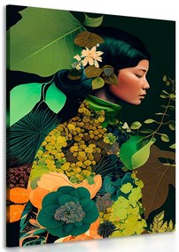 Obraz žena v náručí prírody - 80x120