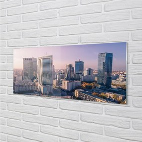Obraz na akrylátovom skle Varšava mrakodrapy panorámu 120x60 cm